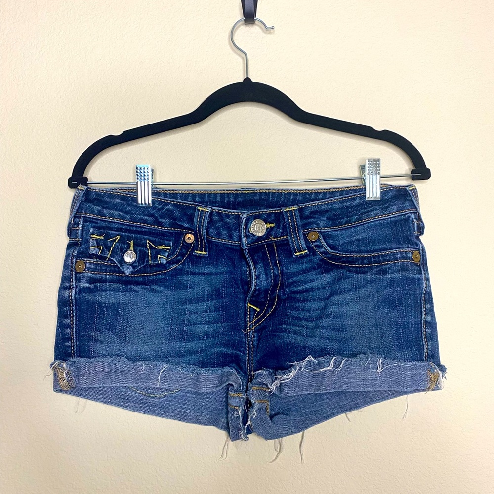 True religion low rise shorts!